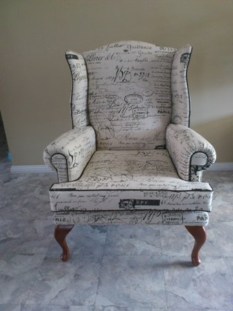 Wing back chair